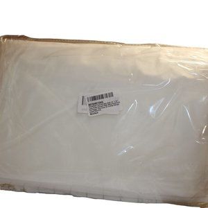Garment Bag Clear 24'' x 54'' Pack of 6 White Breathable Full Zipper Dust Cover
